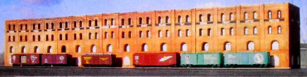 Downtown Deco 2010 N Scale Shipping Warehouse Flat Cast Hydrocal Building Kit