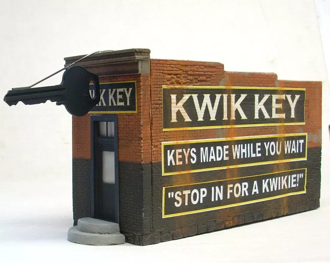 Downtown Deco 63 O Scale Kwik Key Cast Hydrocal Building Kit
