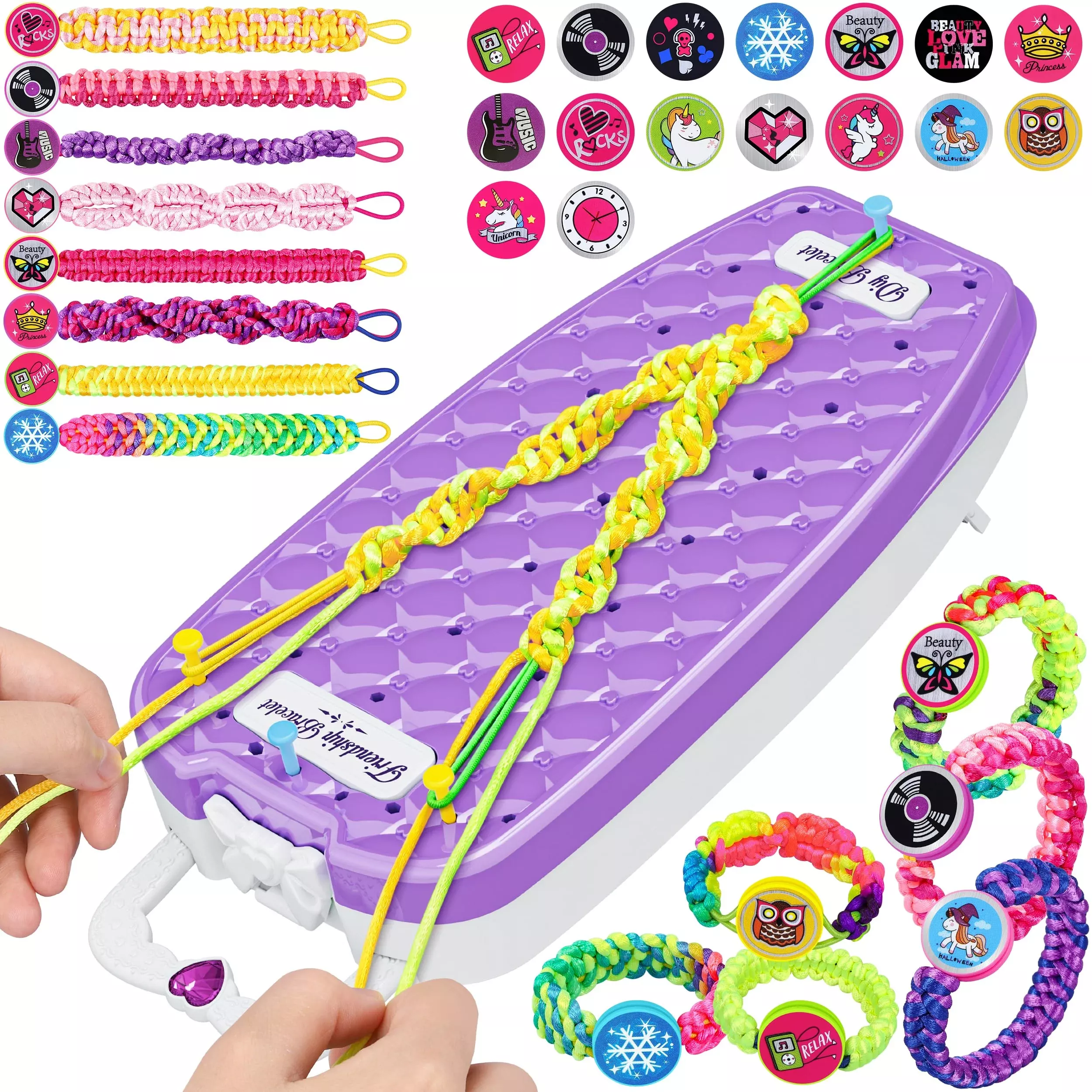 Dpai Bracelet Making Kit for Girls, Purple, DIY Arts and Crafts