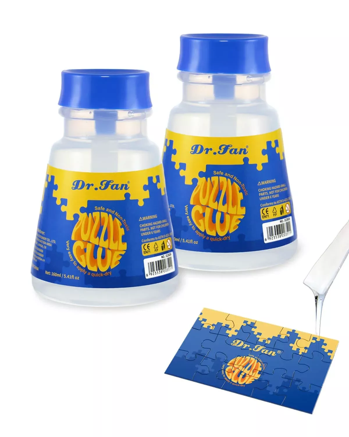 Dr.fan Puzzle Glue 160ml Transparent Strong Adhesive for Puzzles