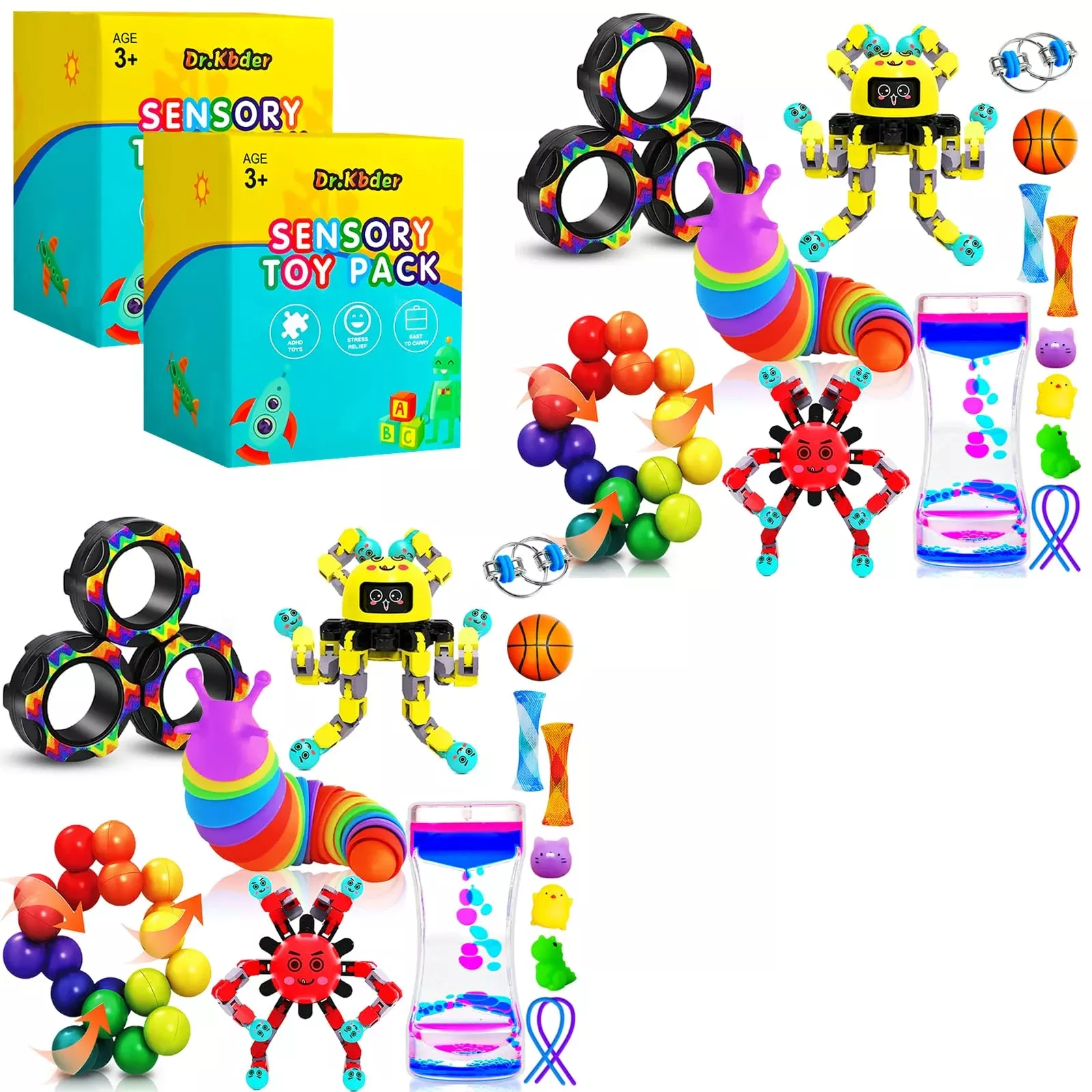 Dr.Kbder 30Pcs Fidget Toys Pack for Autism Sensory Play,
