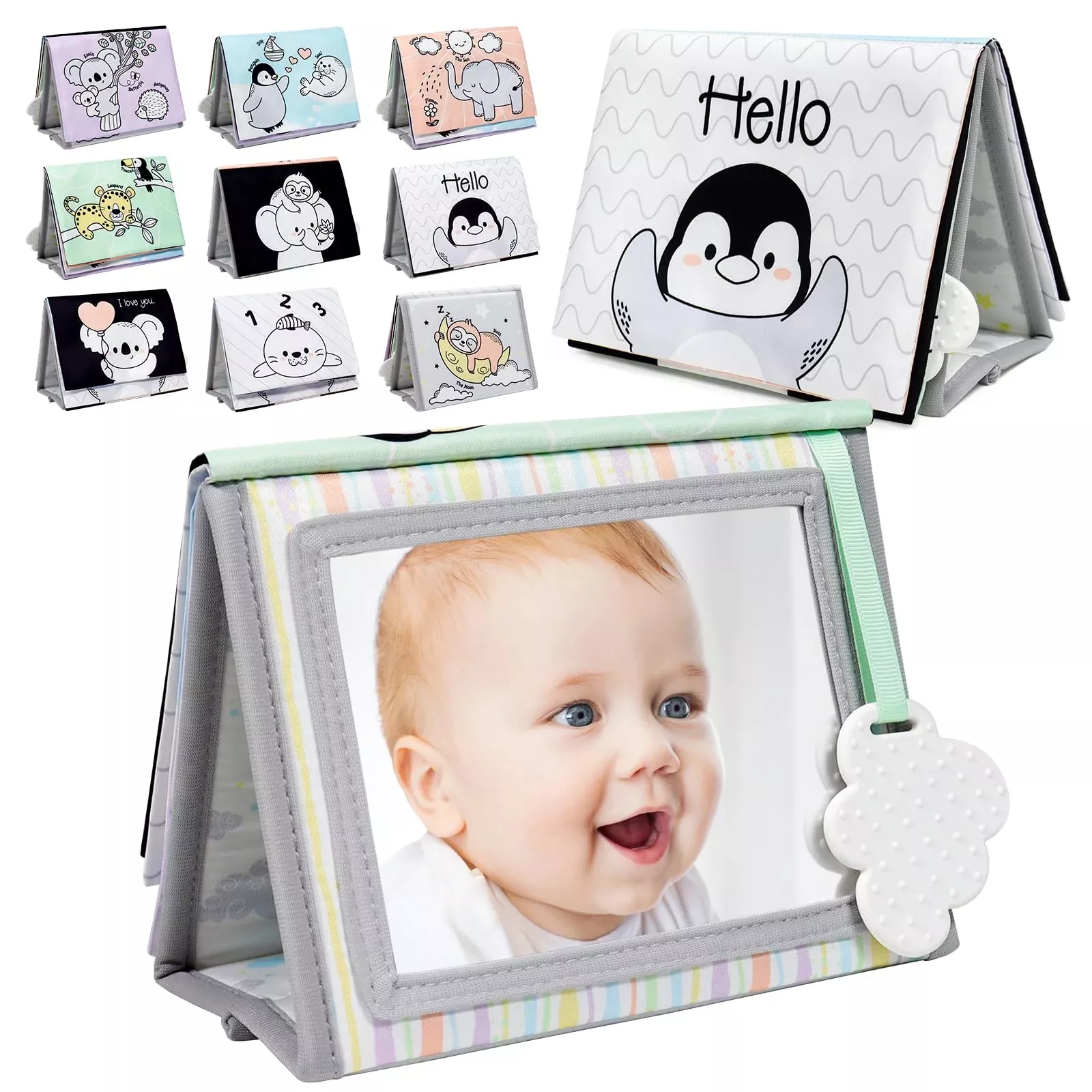 Dr.Rapeti Soft Tummy Time Book for Newborns, 7.5x