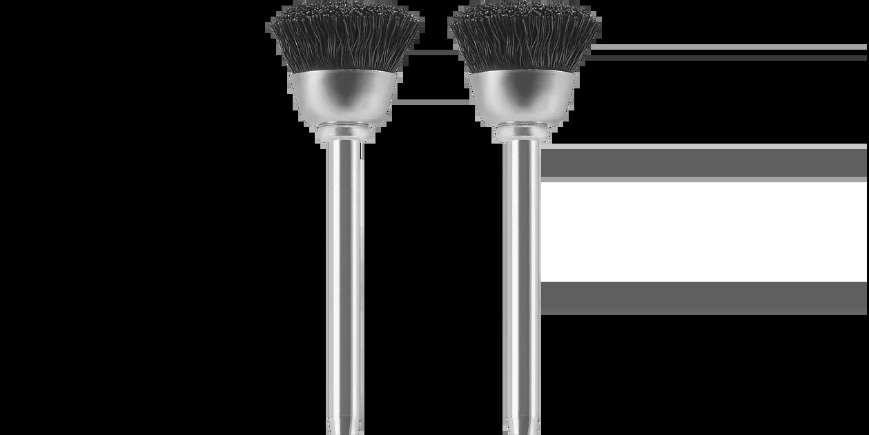 Dremel 404-02 1/2" Nylon Bristle Cleaning/Polishing Brush (2 Pack)