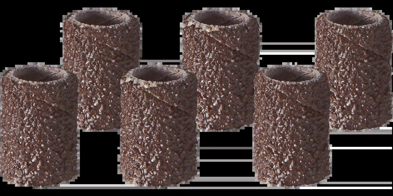 Dremel 431 1/4" 60 Grit Coarse Sanding Drum Band (6 Pack)