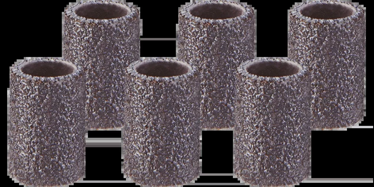 Dremel 438 1/4" 120 Grit Fine Sanding Drum Band (6 Pack)