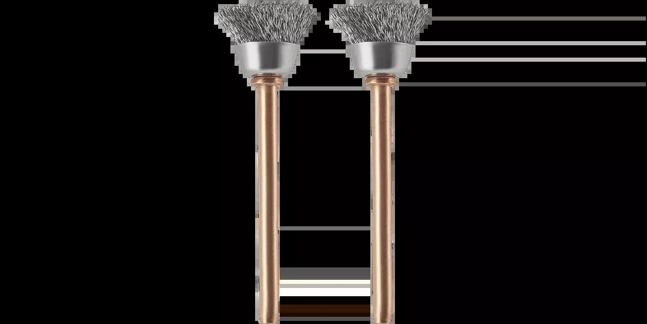 Dremel 531-02 1/2" Stainless Steel Clean/Polish Brushes 2 Pack