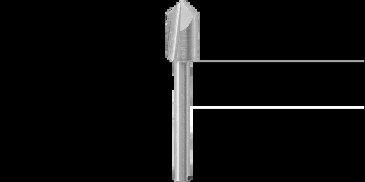 Dremel 640 1/4" V-Groove Router Bit