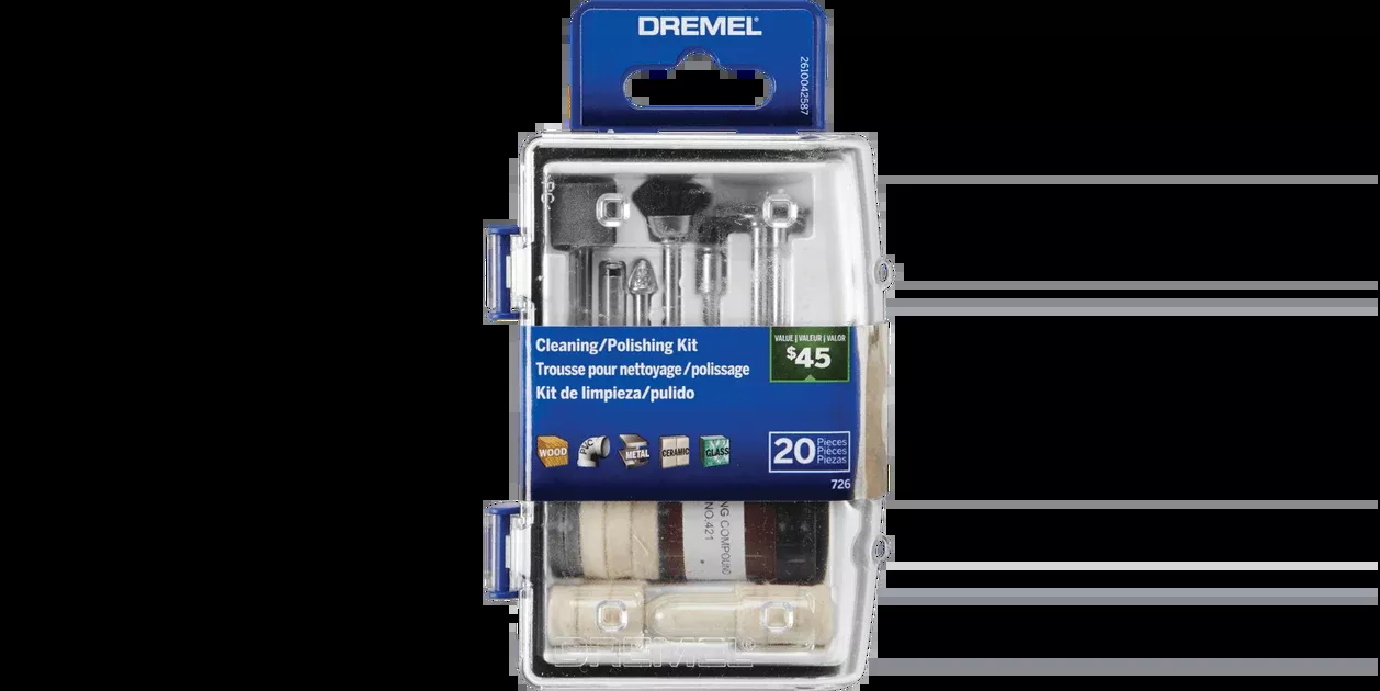 Dremel 726-01 20 Piece Cleaning Polishing Kit
