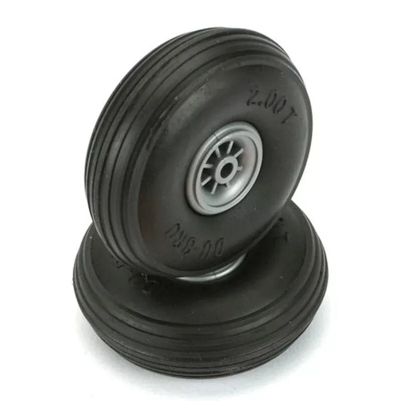 Du-Bro 200T 2” Treaded Surface Wheel for Scale Aircraft (2 Pack)