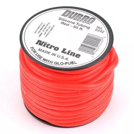 Du-Bro 2242 Red Nitro Line 3/32" Fuel Tubing (50' Spool)