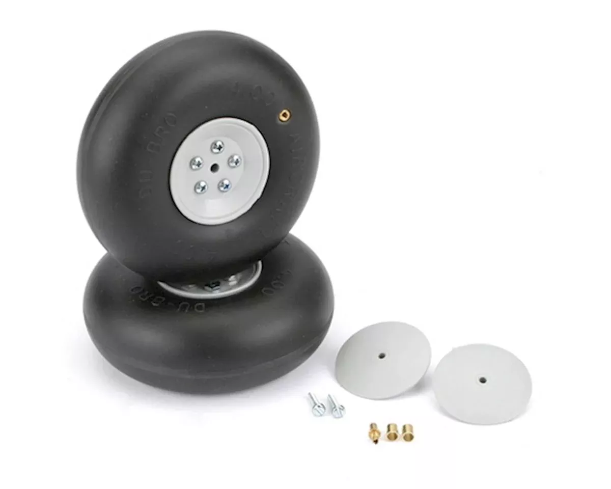 Du-Bro 400RV 4” Big Wheels for Large Scale Aircraft (1 Pair)