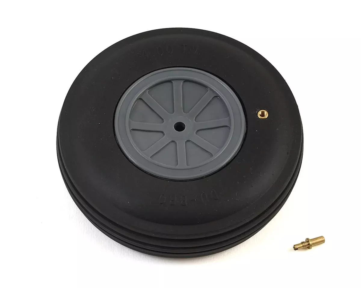 Du-Bro 400TV 4” Treaded Wheel for Large Scale Aircraft