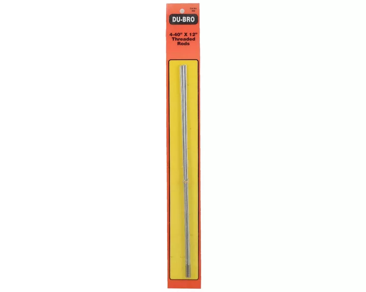 Du-Bro 802 4-40 Threaded 12" Rod (6 Pack)