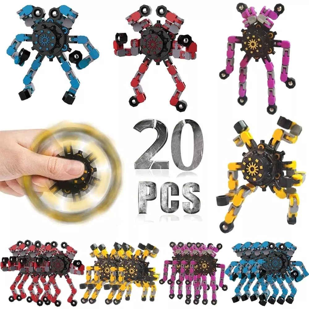 DUBANJOWE Deformable Robot Fidget Toys 20 Pcs for Kids