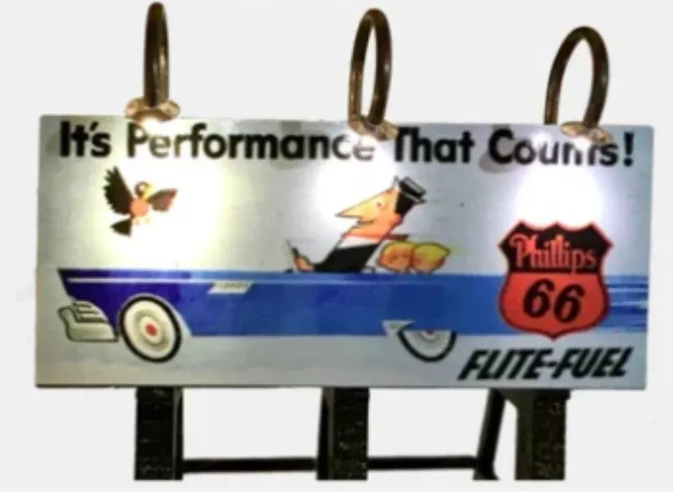 Dwarvin DVBB105-FA HO Scale Assembled Fiber-Lit Phillips Billboard