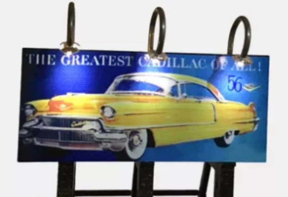 Dwarvin DVBB111-FP HO Scale Unassembled Fiber-Lit Cadillac Billboard