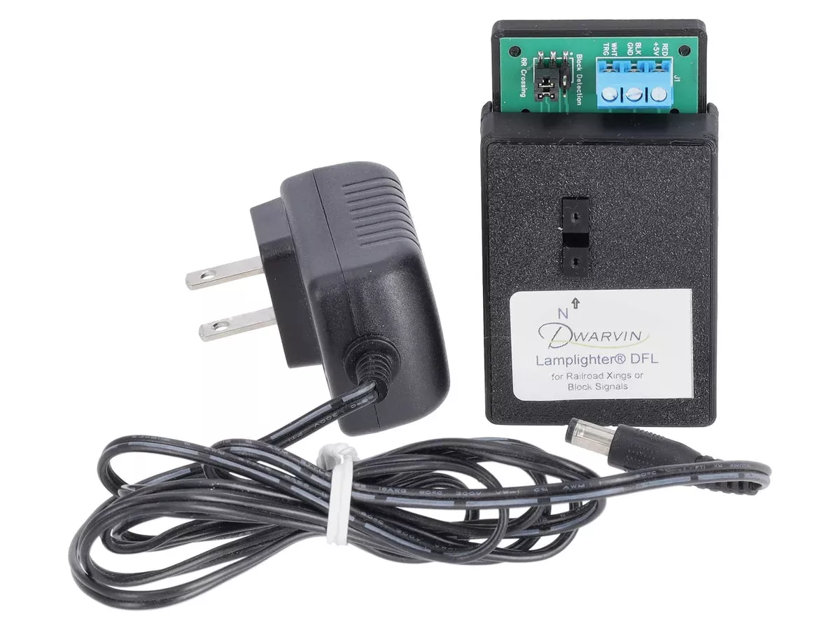 Dwarvin DVDFL201 N Scale Lamplighter DFL with Power Supply For Fiber Lighting Systems