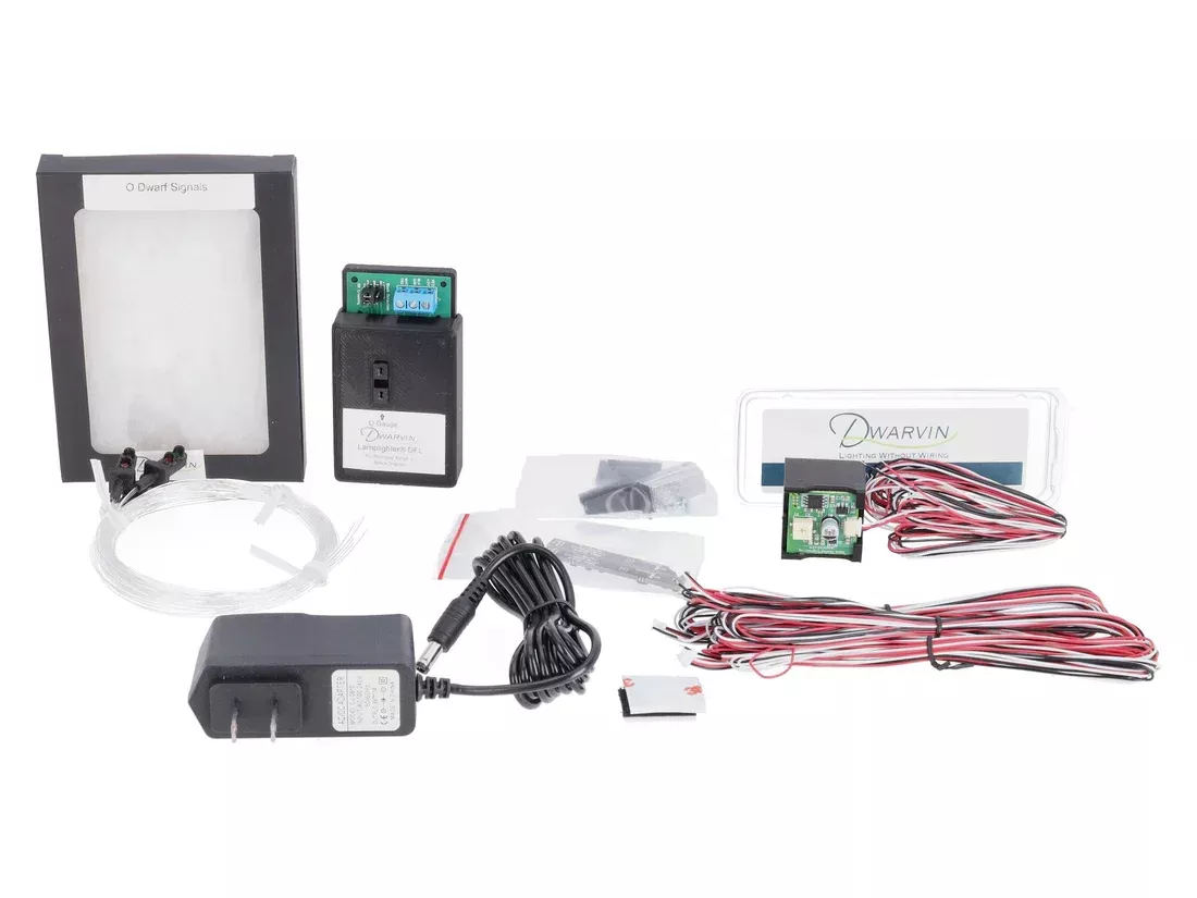 Dwarvin DVIDBS301 O Scale Dwarf Block Signal Kit Lamplighter DFL with Power