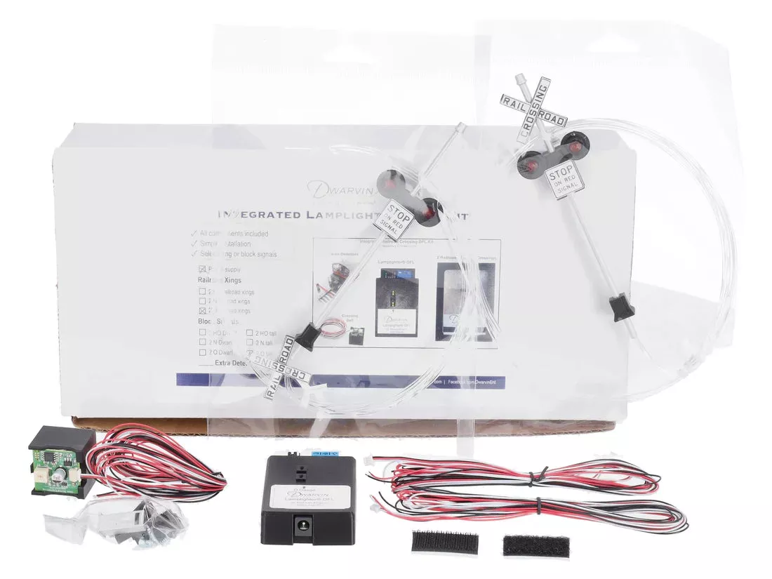 Dwarvin DVIRRXK302 O/G RR Crossing Kit with Lamplighter DFL without Power Supply