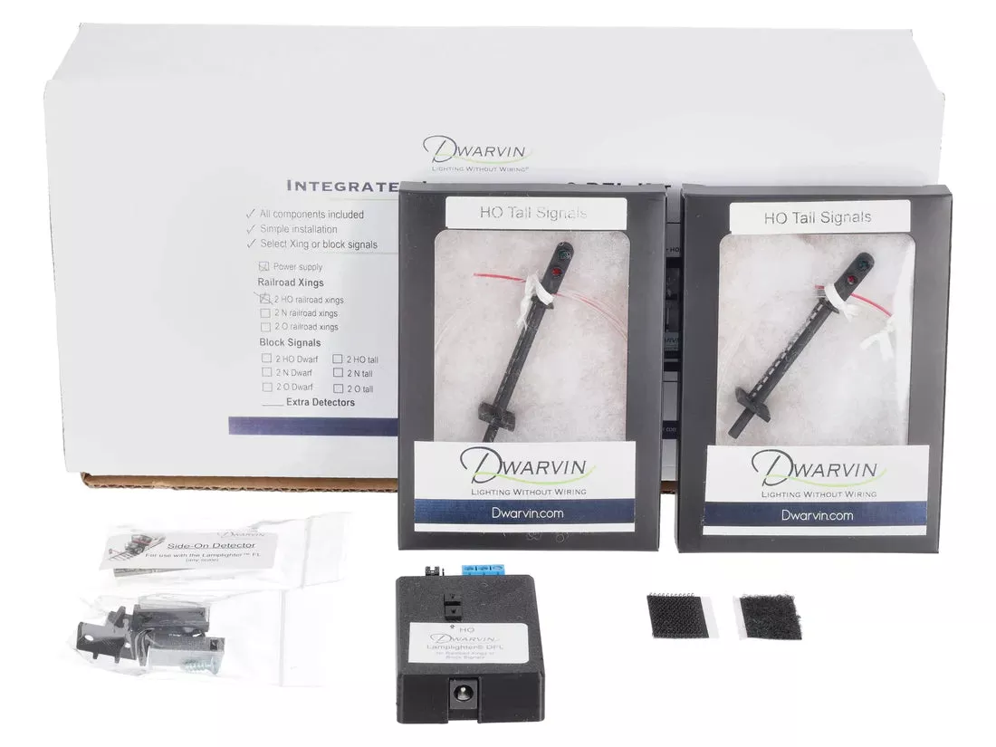 Dwarvin DVITBS102 HO Scale Tall Block Signal Kit Lamplighter DFL without Power Supply
