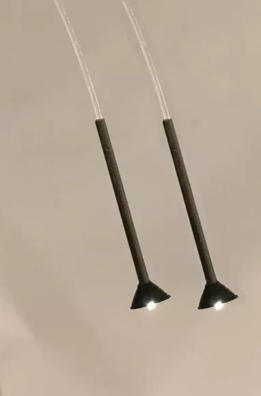 Dwarvin DVSL304 O Scale Fiber-Lit Rafter Lamps (2 Pack)