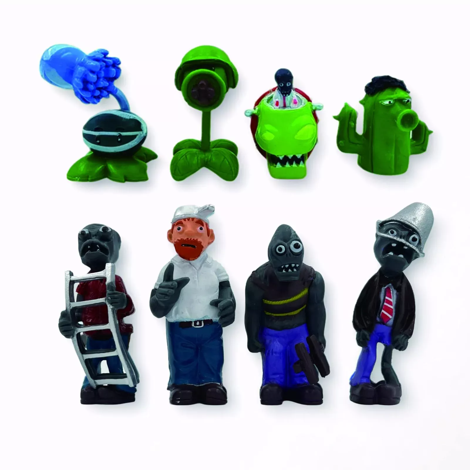 Dyharnsty Plants vs Zombies Toys Set - 8 Pack PVC Figures 4-8