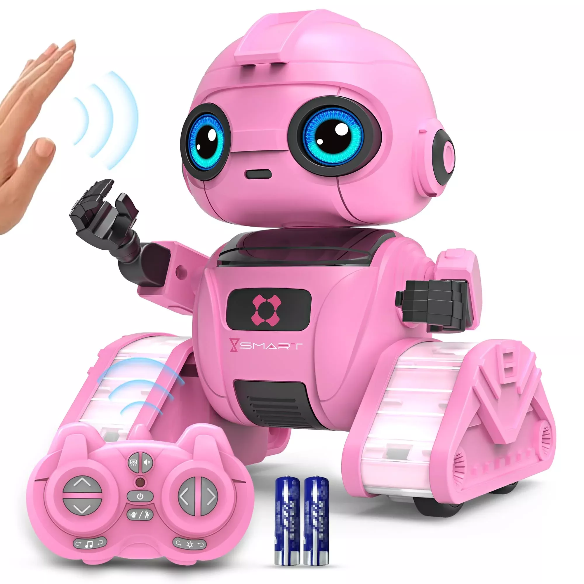Dzxlin Multi-Functional Robot Toy for Kids, Pink, 5.51 inches