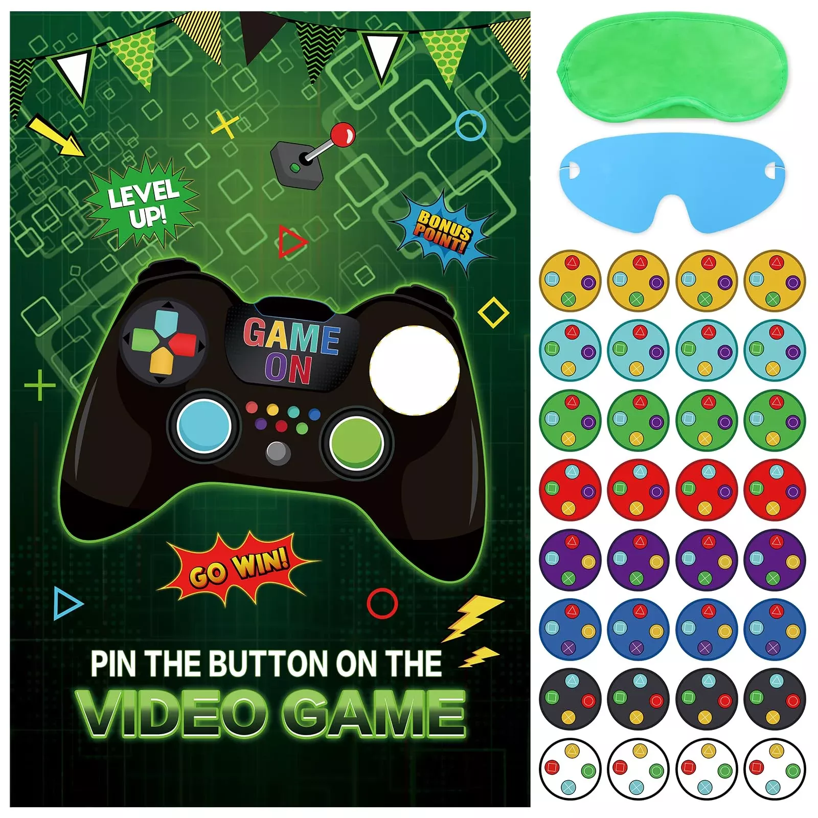Eaezerav Party Sticker Game Set for Kids, Multicolor, Large