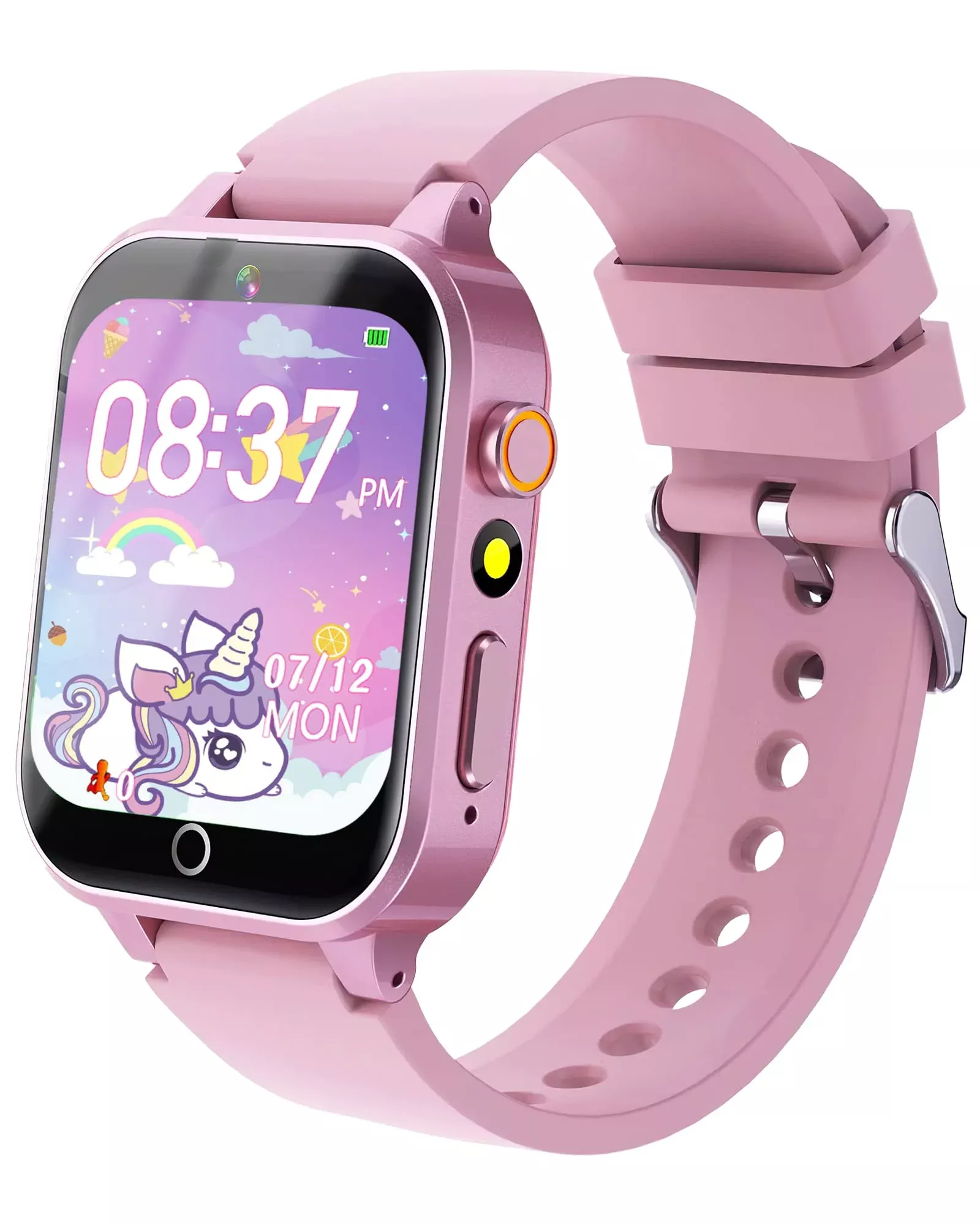 Eastonec Kids Smart Watch, Pink, 1.54" Touchscreen, Age 3