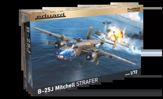 Eduard 7012 1/72 WWII B-25J Mitchell Strafer US Medium Bomber (Profi-Pack Edition) Model Aircraft Kit