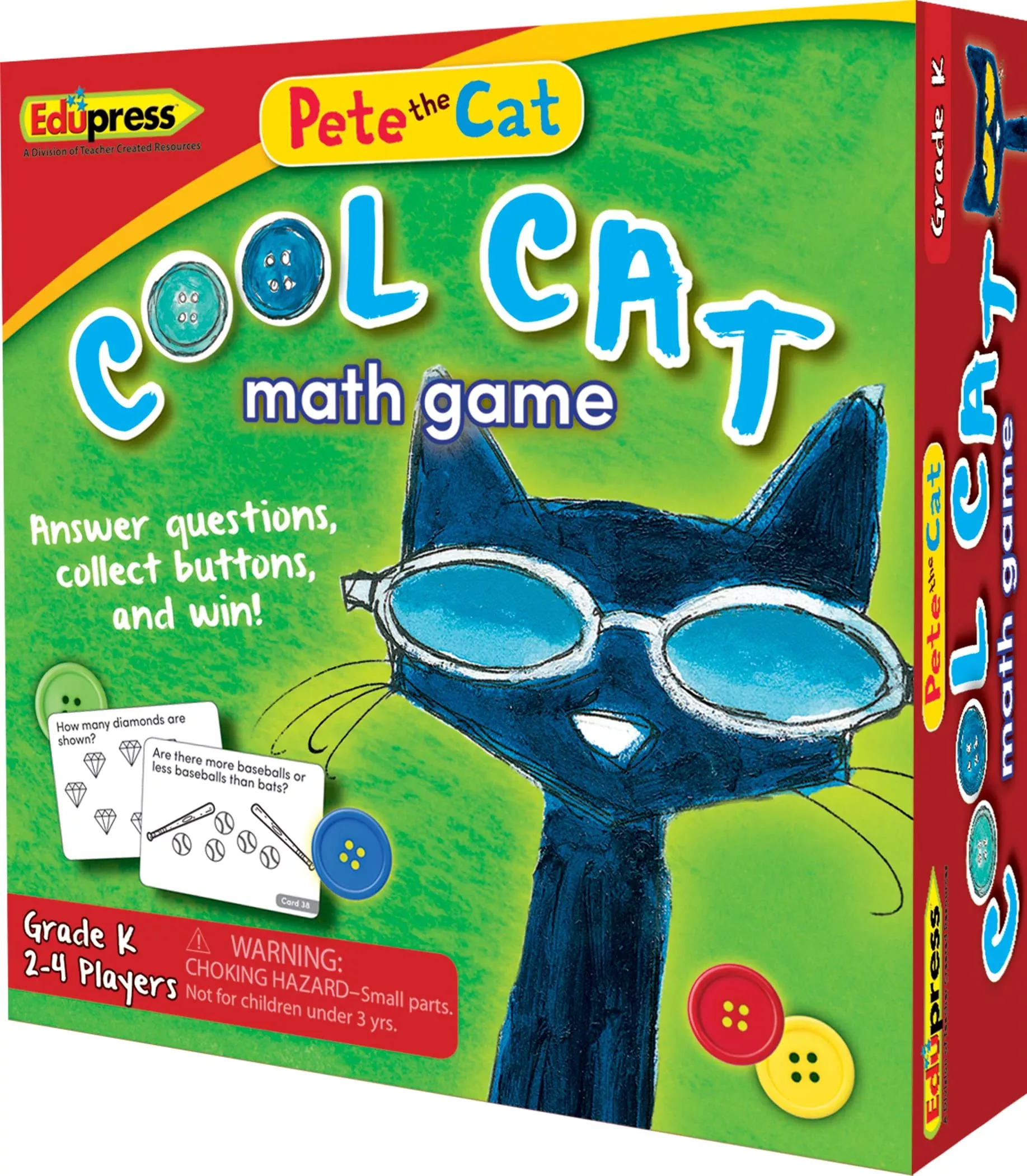 Edupress Math Game for Kids, Grades K+, 120 Cards, Ages 5+