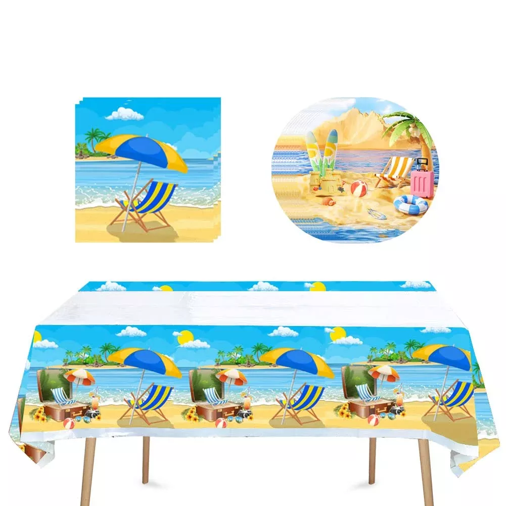 Egami Summer Beach Party Set - 41pcs Tableware, Colorful, 20 Guests
