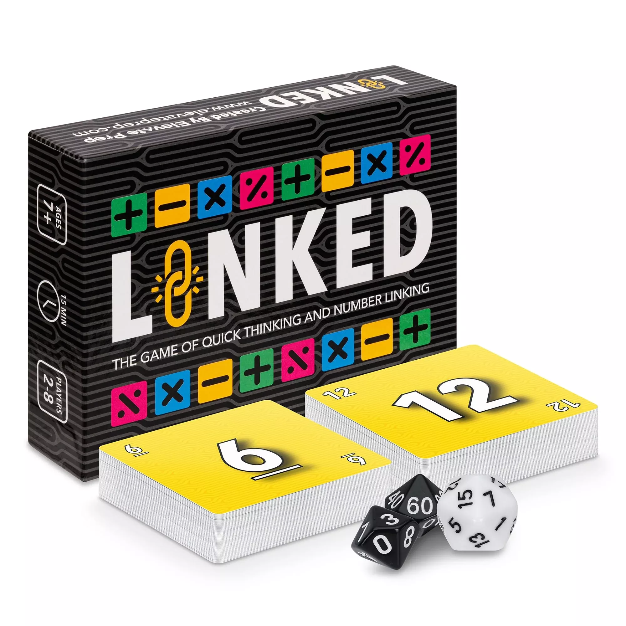 Elevate Prep Linked Math Game for 2-8 Players, 4.5x5