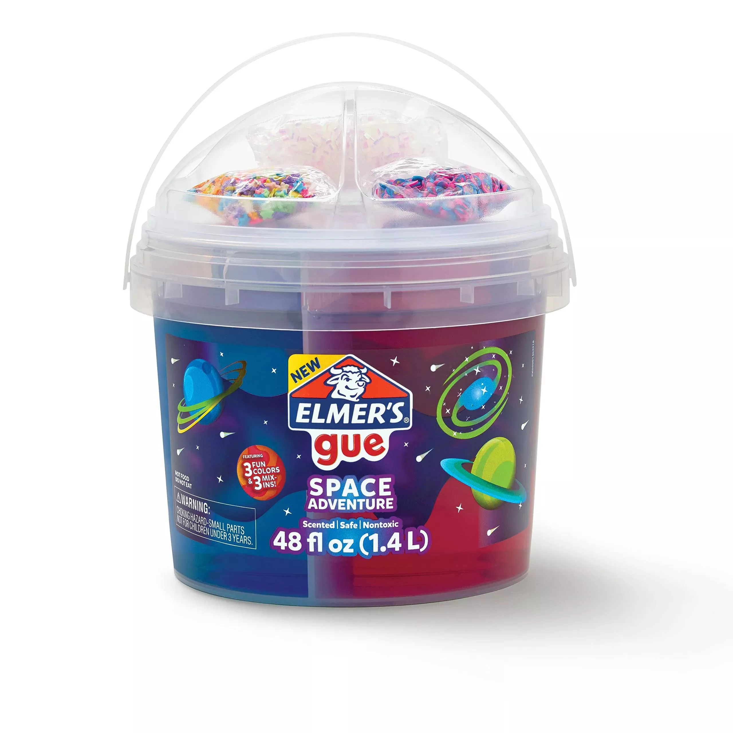 Elmer's Gue Space Adventure Slime Bucket - 3 lb, Multi-color, Nont