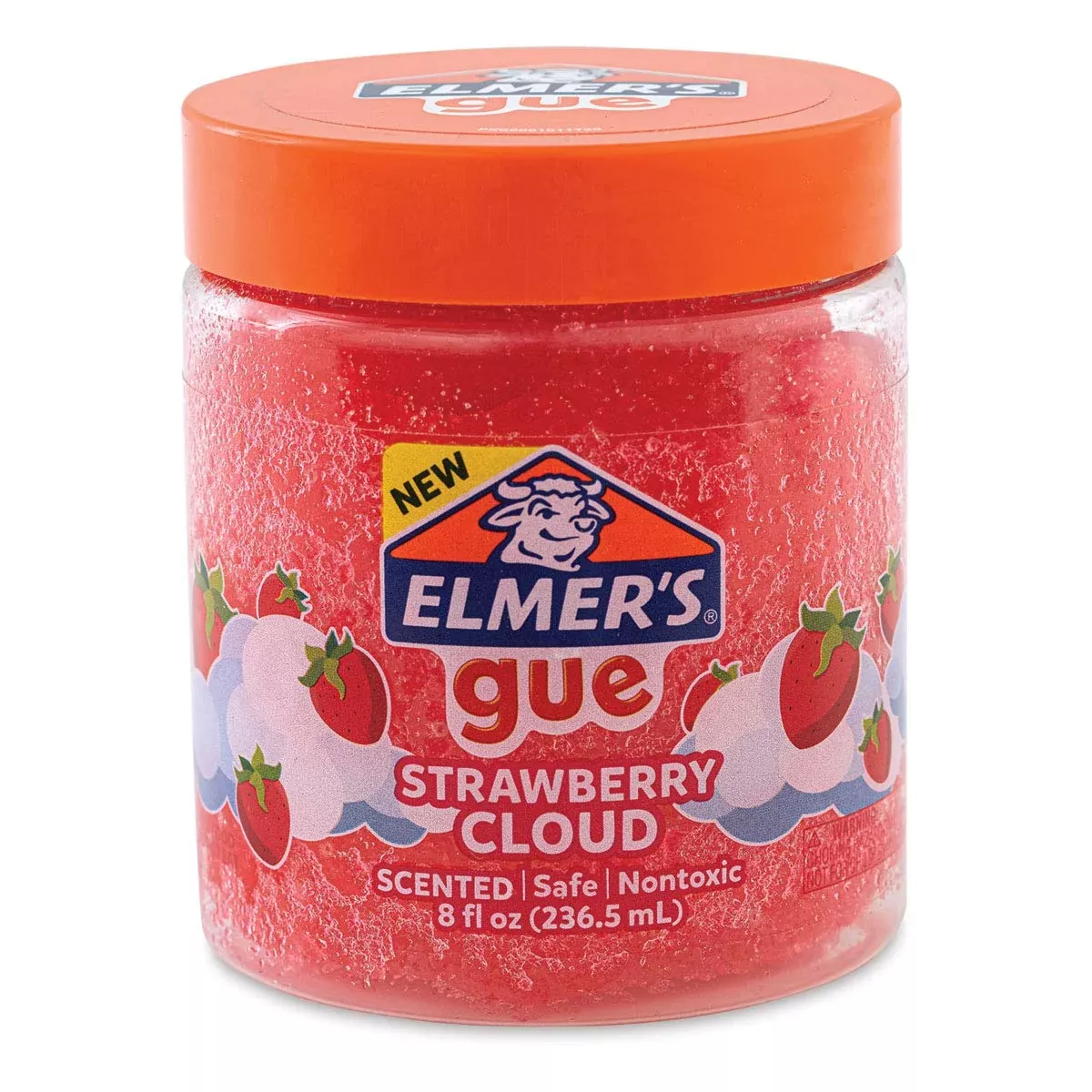 Elmer's Strawberry Cloud Slime, Pack of 2, Nontoxic Premade Sl