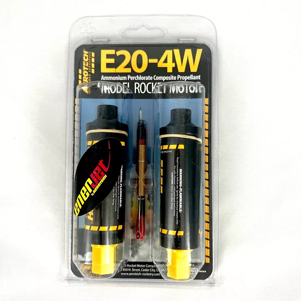 Enerjet Aerotech 52004 E20-4W Rocket Motor (2 Pack)