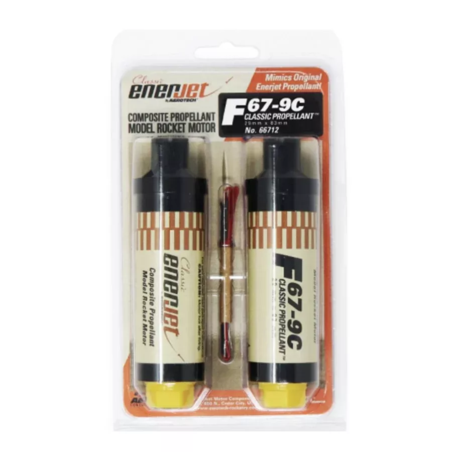 Enerjet Aerotech 66712 F67-9C Mid Power Rocket Motor (2 Pack)
