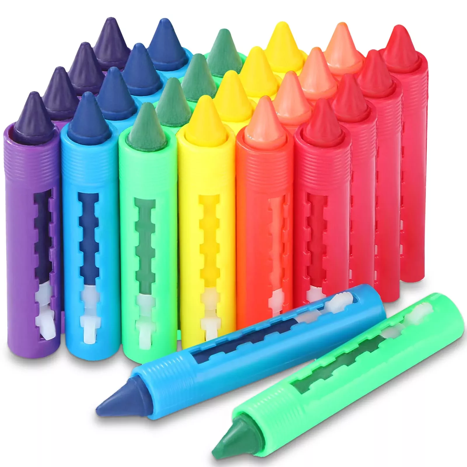 Epakh Washable Crayons for Kids, 24 Count, Assorted Colors