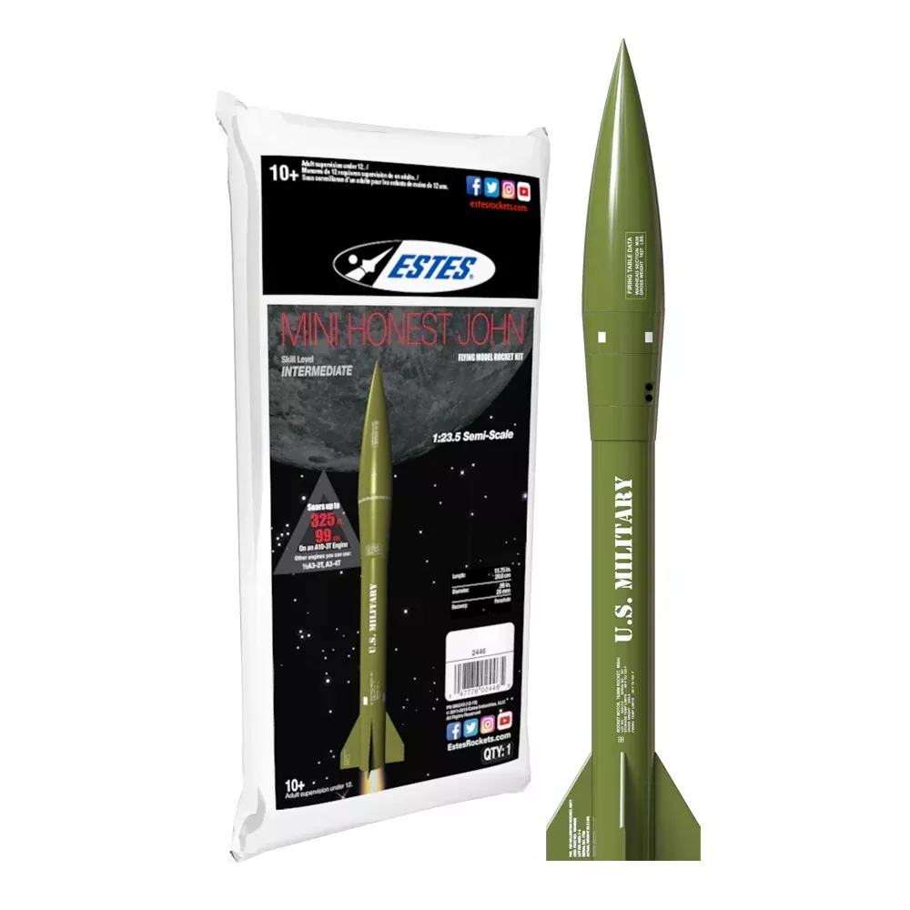 ESTES 2446 Mini Honest John Rocket Skill Level 1 Model Rocket Kit