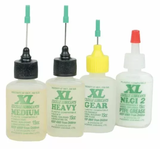 Excelle Lubricants XL 9012 O-G Gauge Model Train Lube Kit