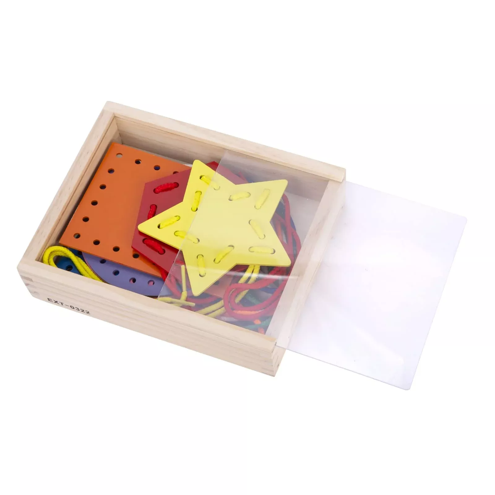 EXPLORATOY 7pcs Lacing Cards for Toddlers, Multi,