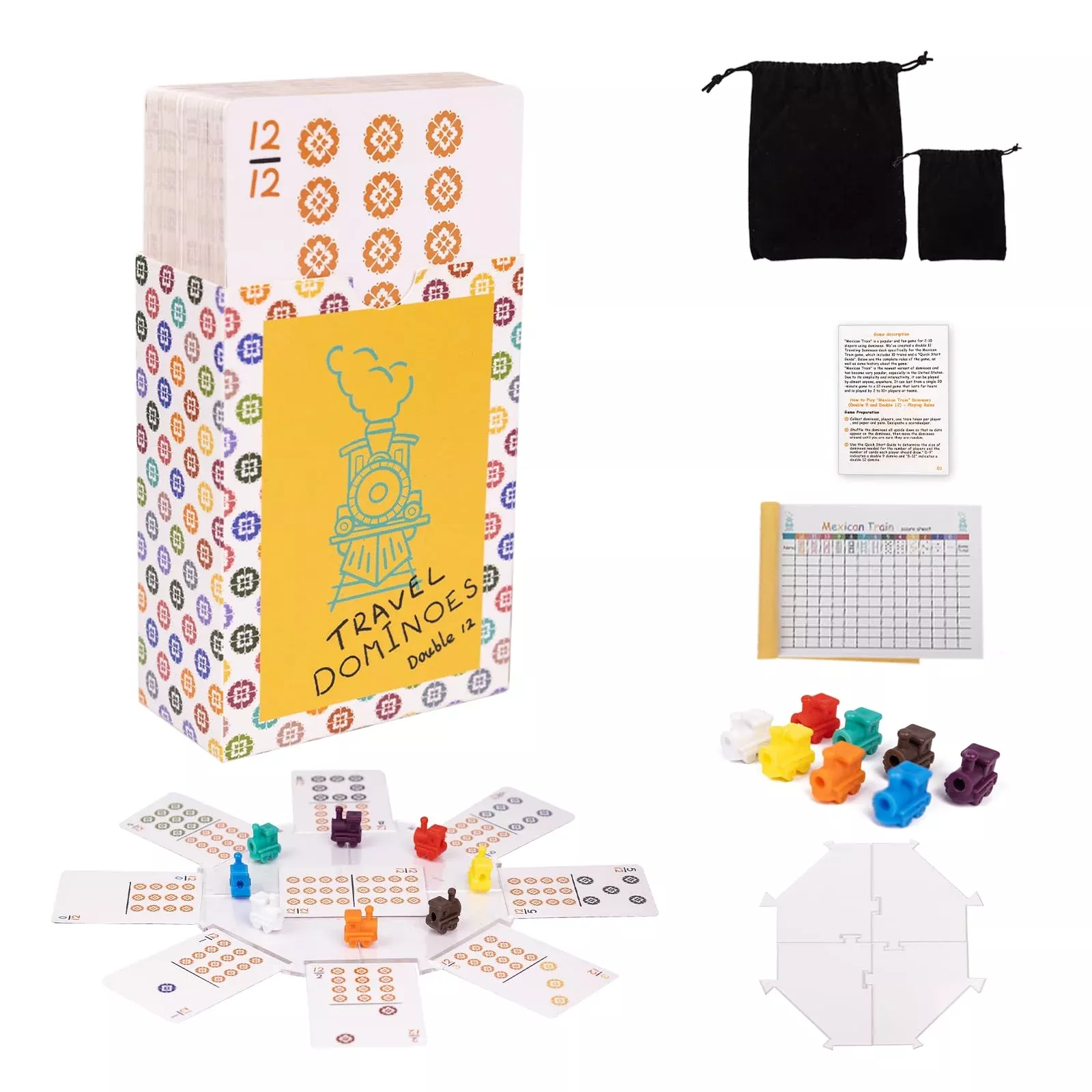 Extguds Mini Travel Dominoes Game - 5.7 x 4 x 1