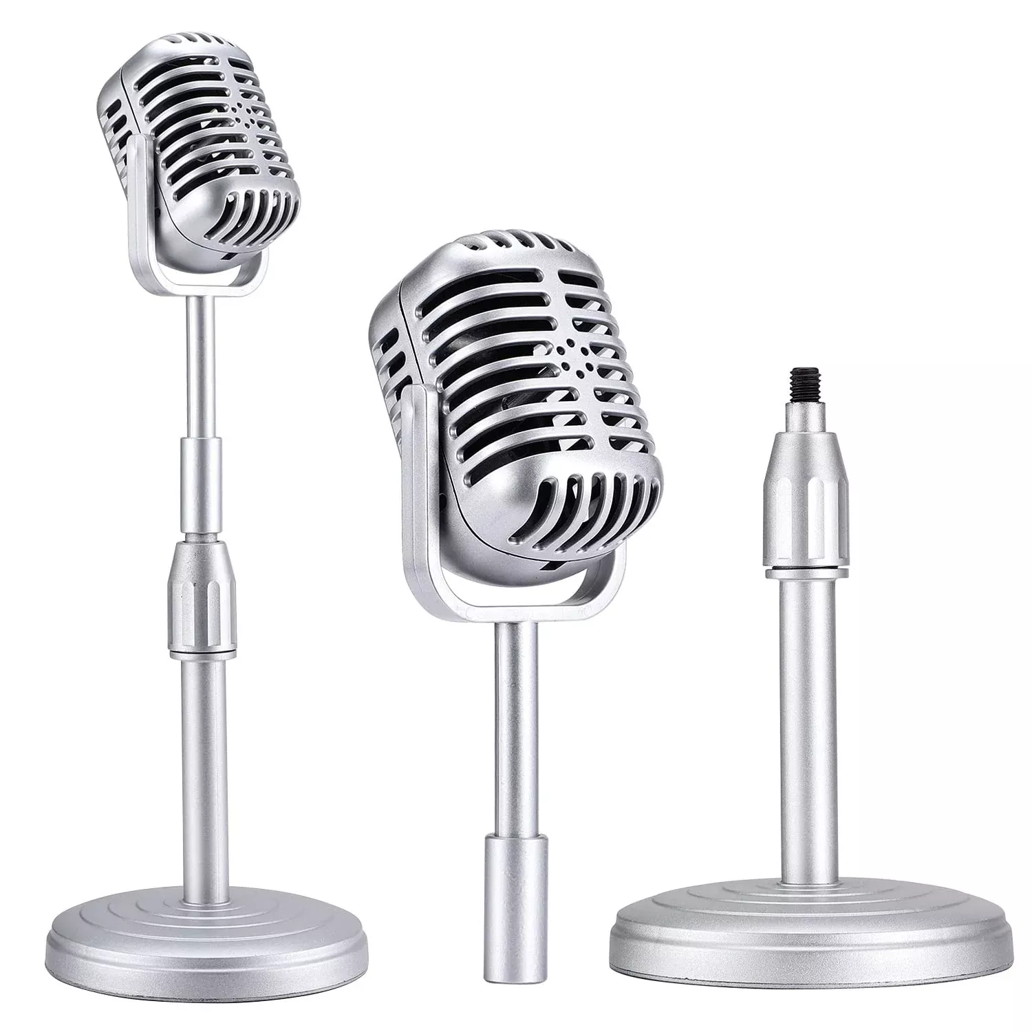 Facmogu Retro Style Model Tool - Silver, Adjustable Stand, Kids 12+