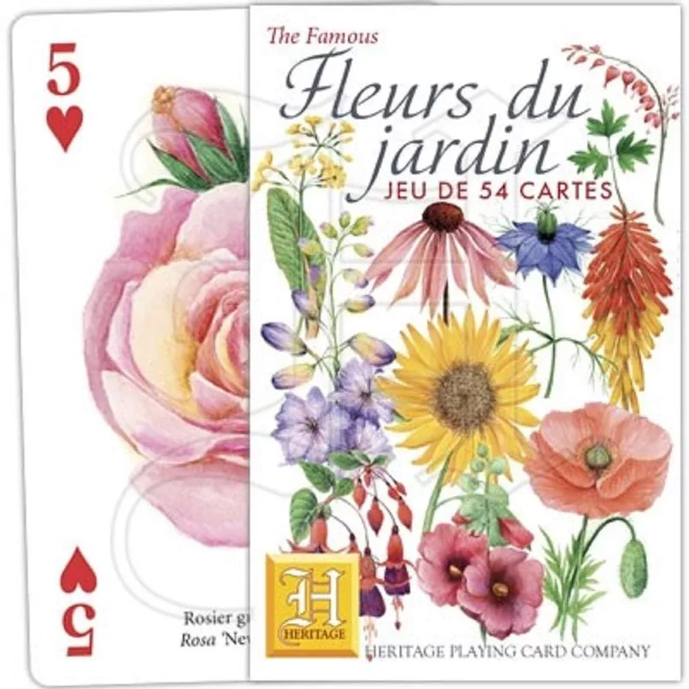 The Famous Cottage Garden Playing Cards From Heritage Playing Card Com
