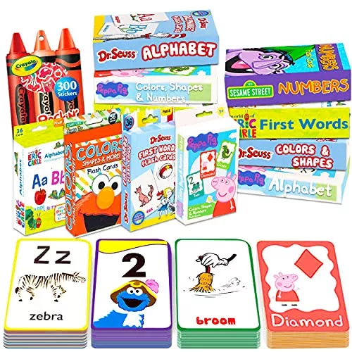 Flash Cards For Toddlers Kids Ultimate Set Bundle ~ 12 Packs Of Flashc