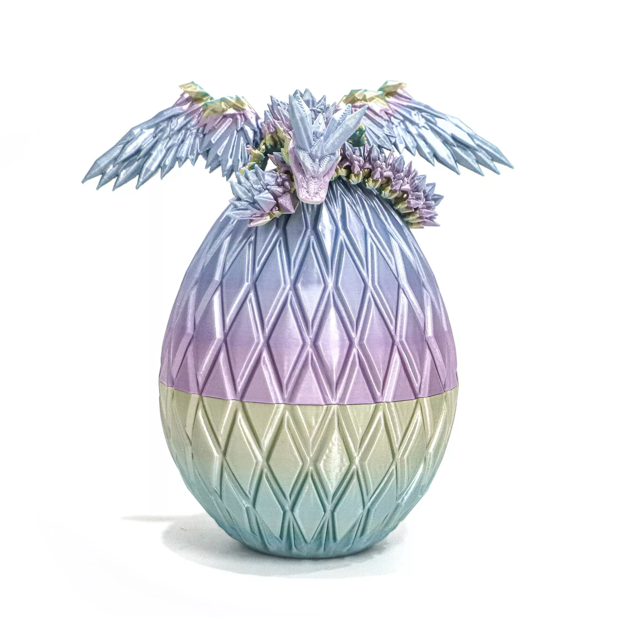 Flavery Dragon Egg Toy - 3D Printed Mini Rainbow - 5.7 inches
