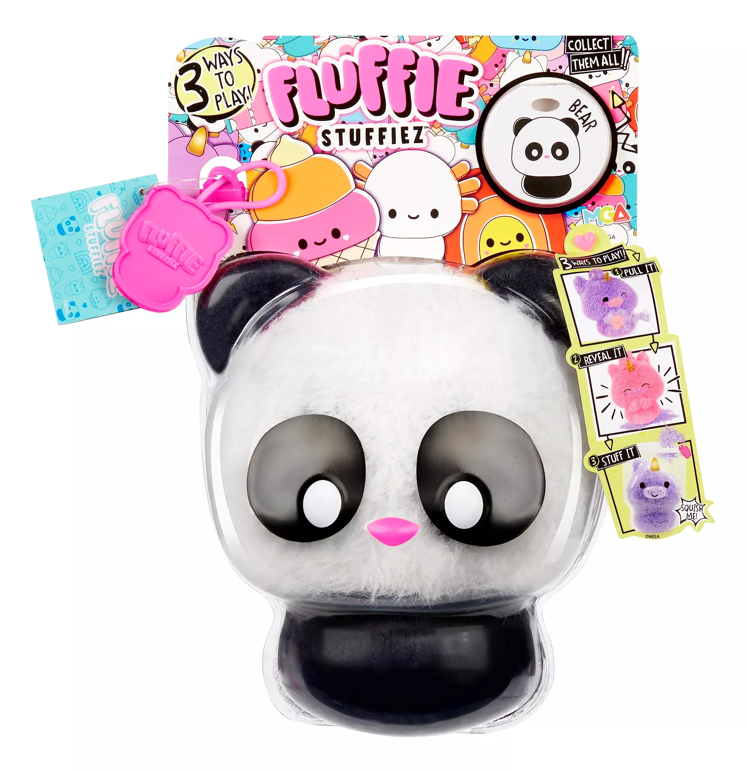 Fluffie Stuffiez Panda Plush - Small Collectible, Ultra Soft Polyester