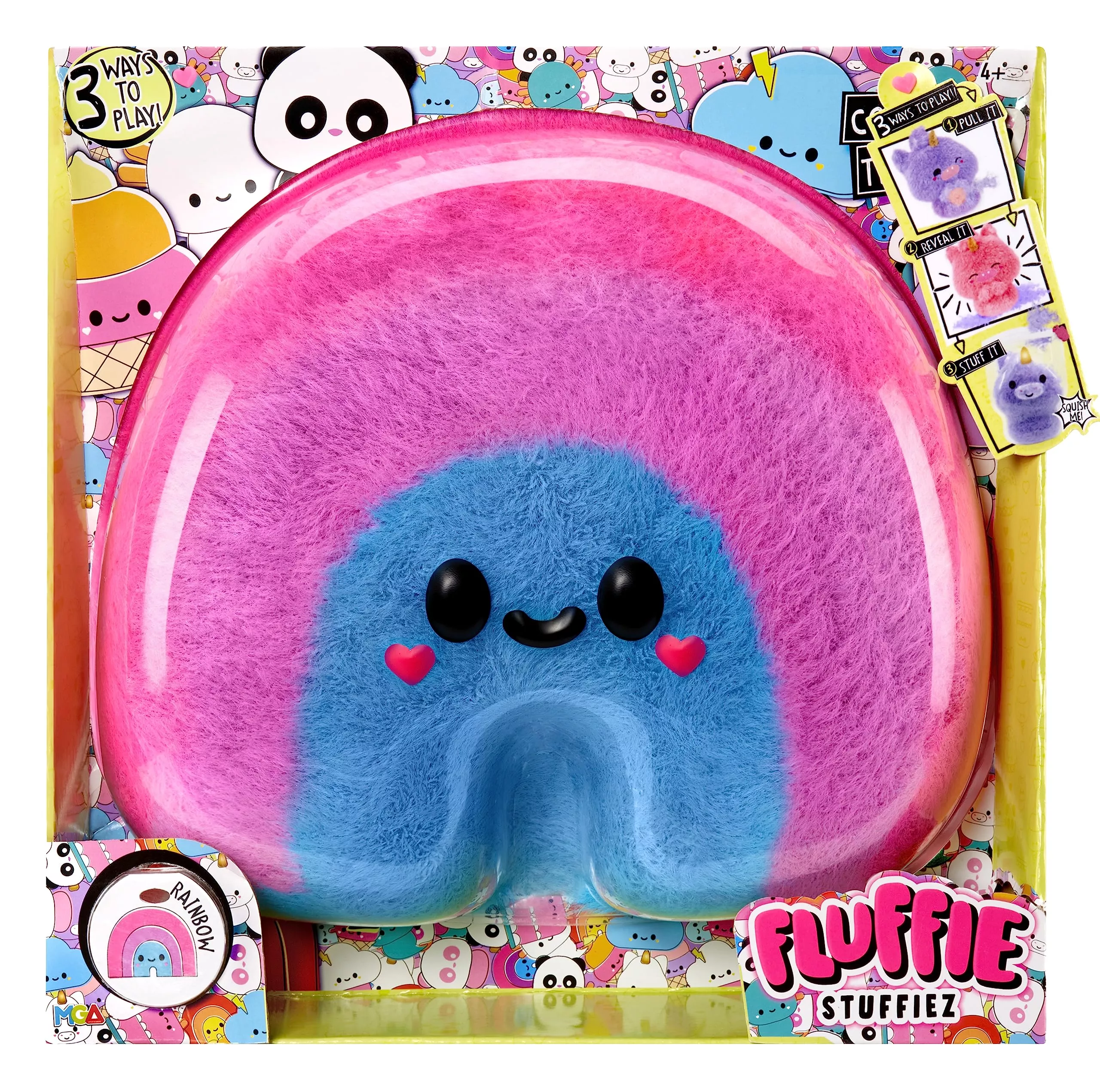 Fluffie Stuffiez Rainbow Large Plush 11" - Ultra Soft Polyester Collec