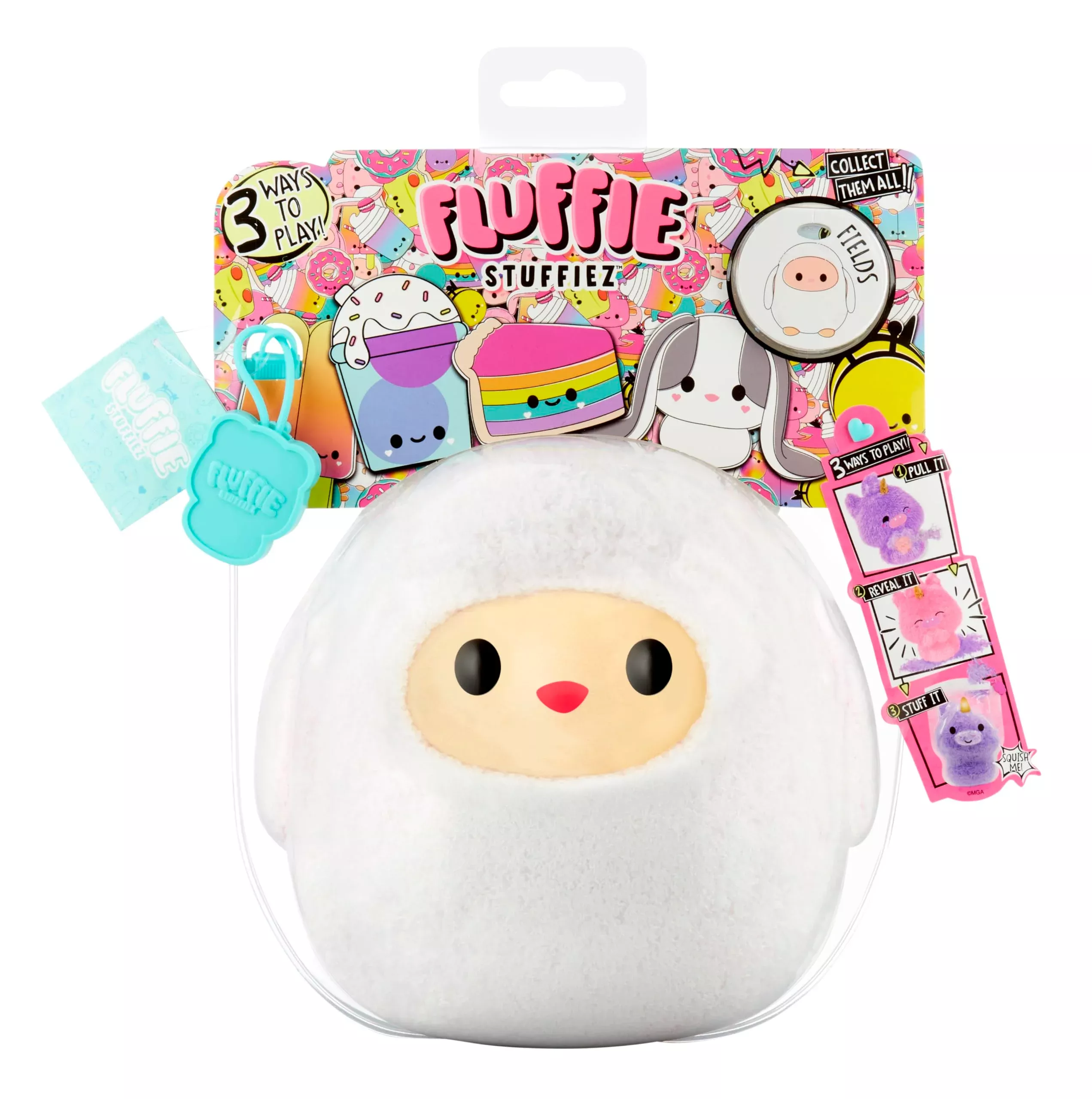 Fluffie Stuffiez Sheep Plush - Small Multicolor Collectible, Ultra Sof