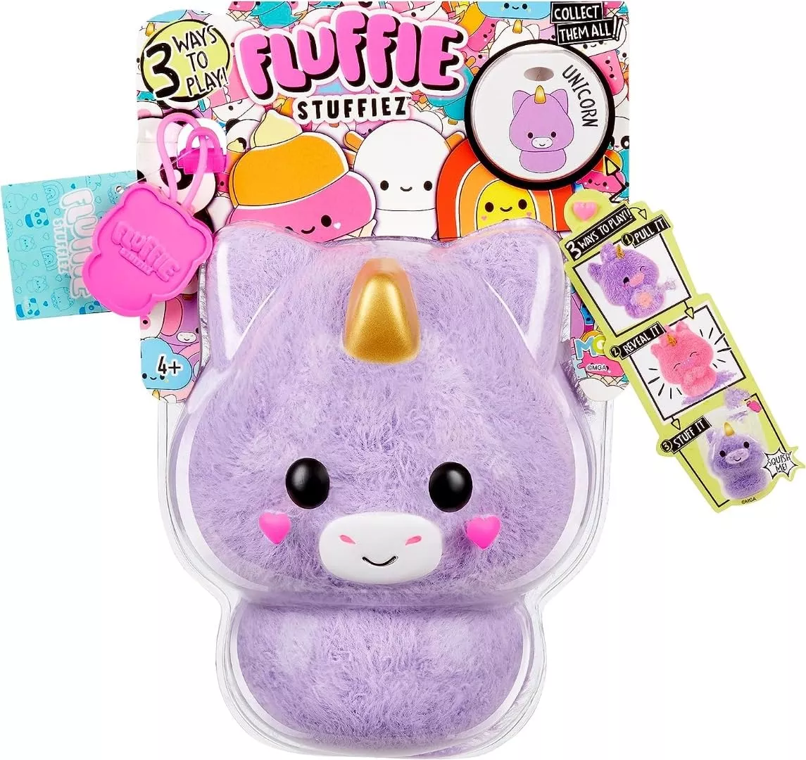 Fluffie Stuffiez Small Multicolor Plush Toy with Surprise Unicorn Character